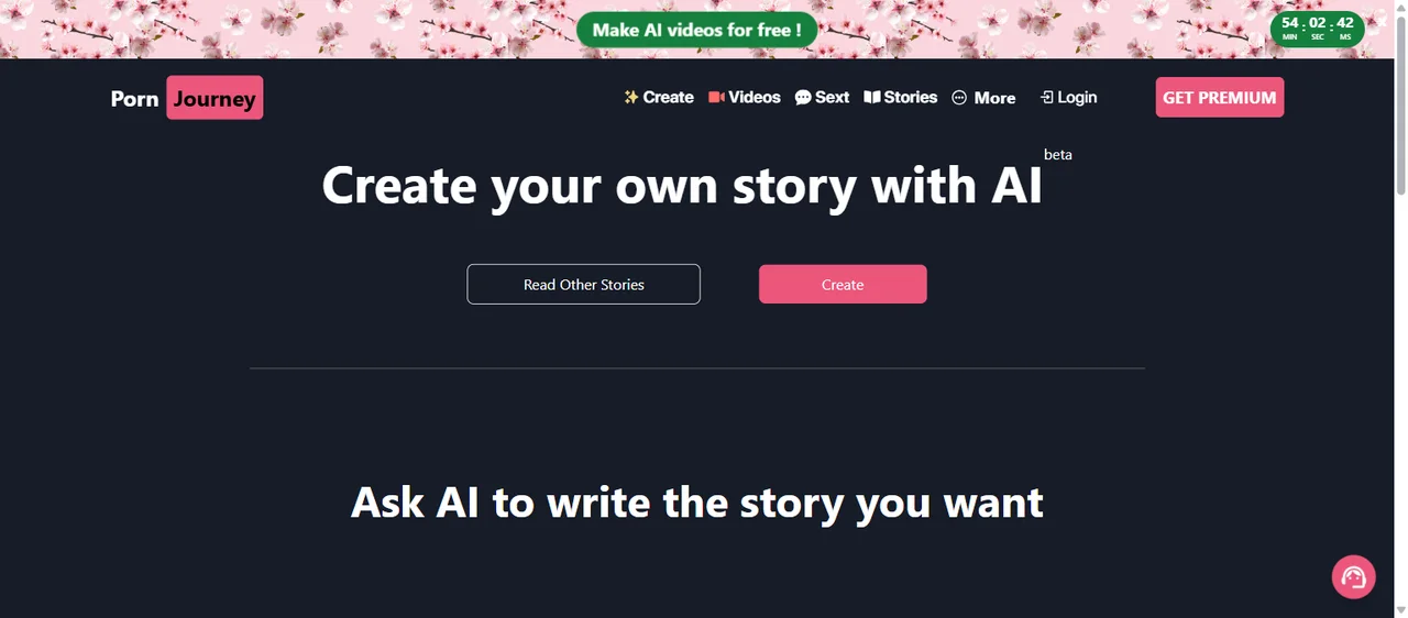 AI story generator with prompt input
